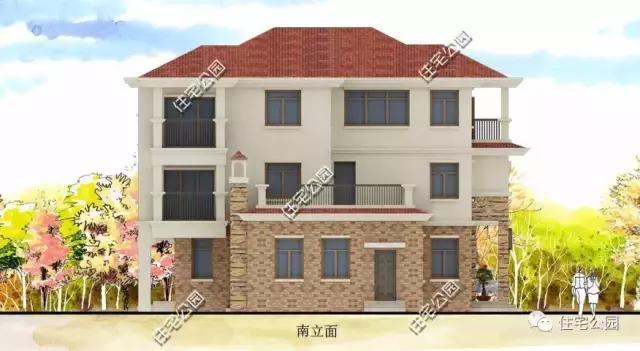 農(nóng)村自建3層別墅13X15米，獨(dú)立廚房、帶柴火房！