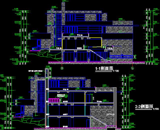 39萬建3層別墅！全套圖紙（建筑，結構，暖通，給排水，電氣）