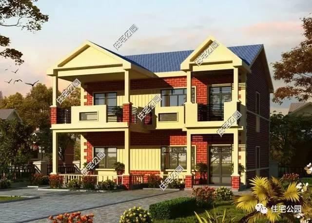 11X13米農(nóng)村自建別墅，紅磚這樣用，經(jīng)濟(jì)又漂亮！