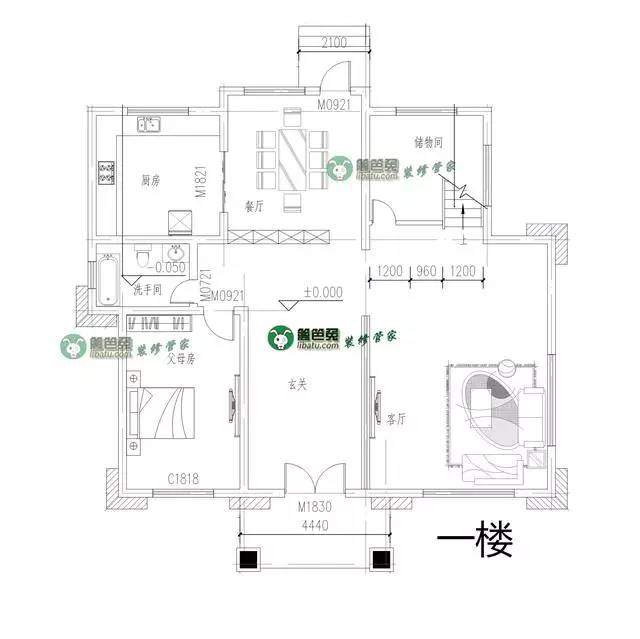 土豪自建三層別墅 8個臥室的新農(nóng)村自建房附全套施工圖紙！