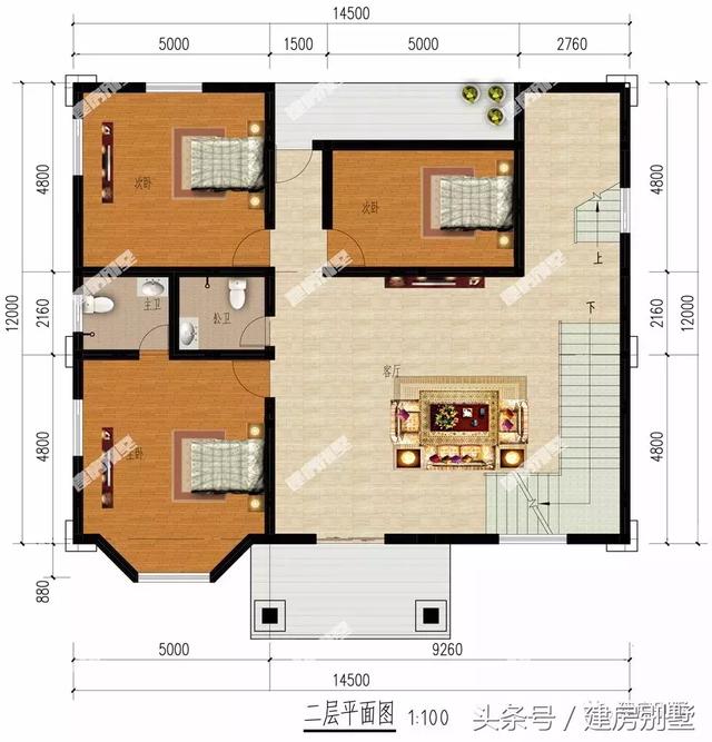 2套氣勢(shì)相當(dāng)?shù)娜龑觿e墅戶型圖，哪套更好？
