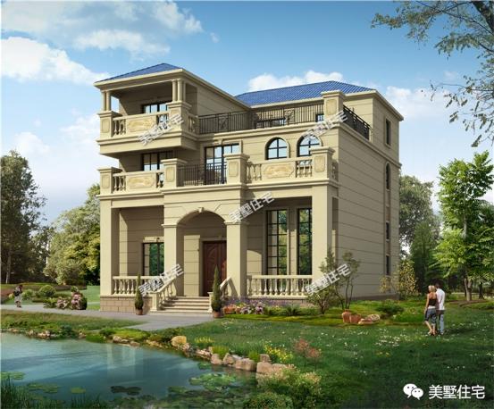 2款高逼格四層自建房戶型圖，在村里隨便建一棟別人一百年都難被超越