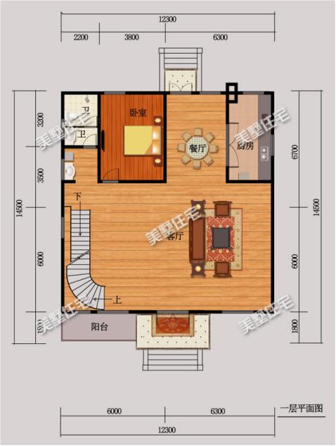 2款高逼格四層自建房戶型圖，在村里隨便建一棟別人一百年都難被超越