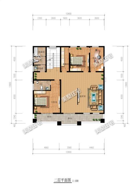 2款高逼格四層自建房戶型圖，在村里隨便建一棟別人一百年都難被超越