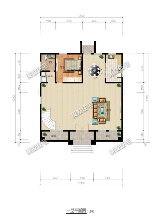 2款高逼格四層自建房戶型圖，在村里隨便建一棟別人一百年都難被超越