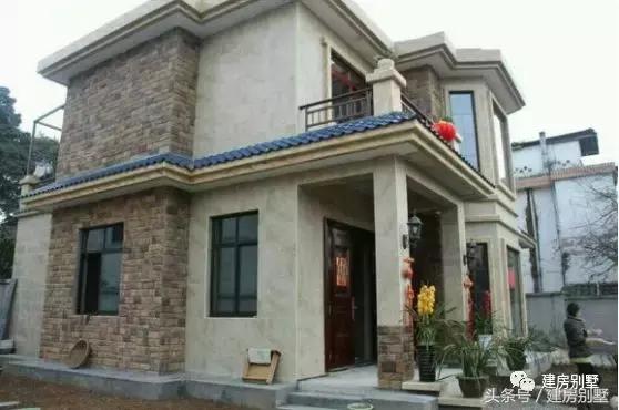 曬曬農(nóng)村自建的二層小洋樓，比效果圖還好看，附戶型平面圖