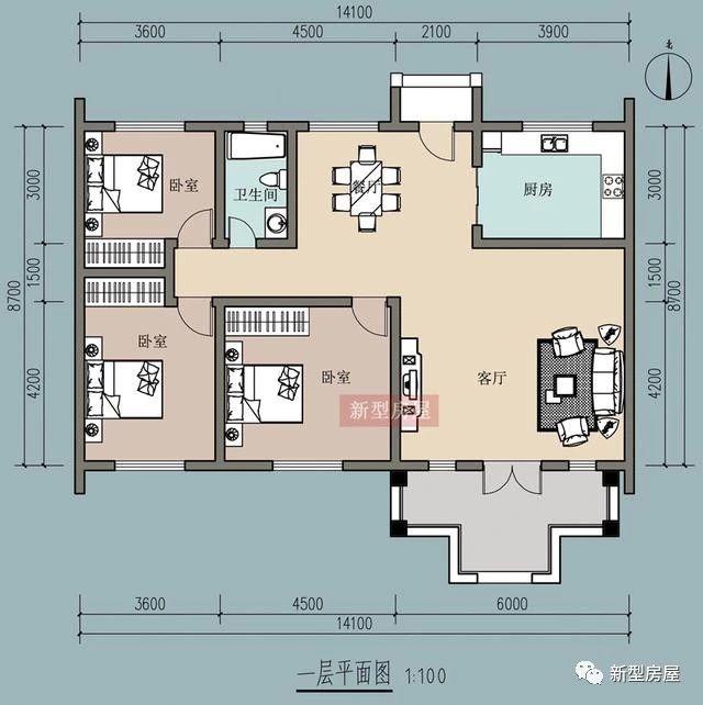 農(nóng)村徽派別墅戶型方案集合！1層2層3層的全都有