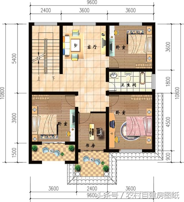 5款開間10米內(nèi)的三層樓房設(shè)計方案，造價不高還有面子