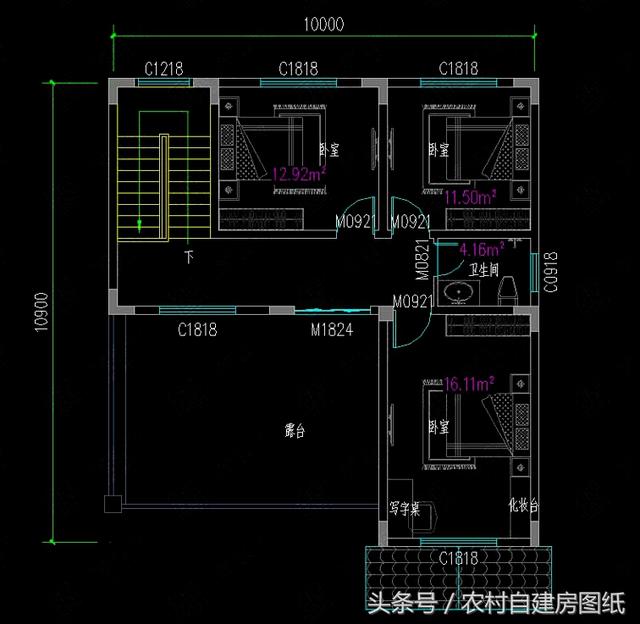 5款開間10米內(nèi)的三層樓房設(shè)計方案，造價不高還有面子