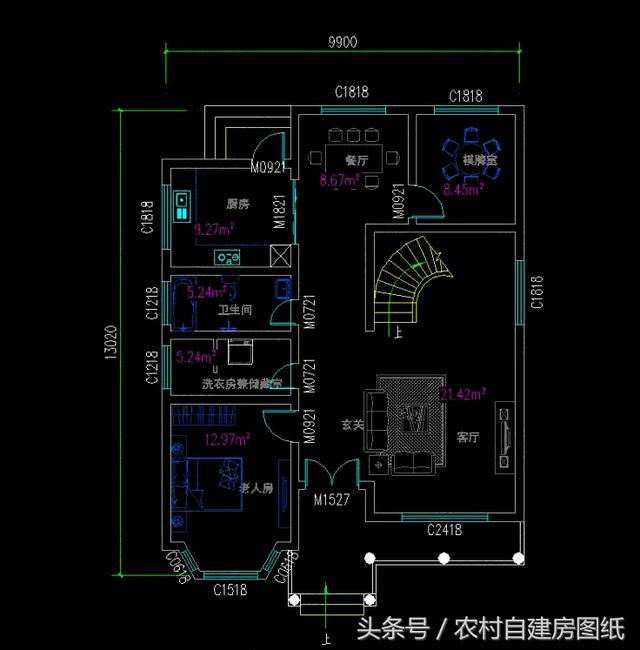 5款開間10米內(nèi)的三層樓房設(shè)計方案，造價不高還有面子