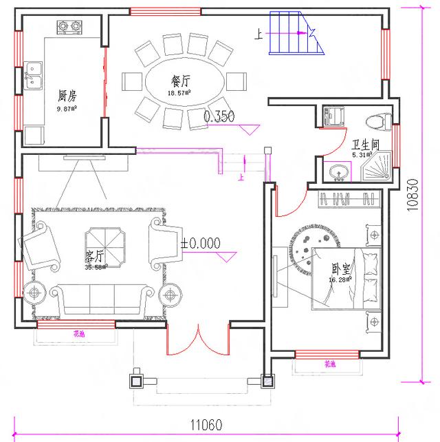 11×11三層農(nóng)村小樓房設(shè)計(jì)圖，30萬(wàn)建主體？