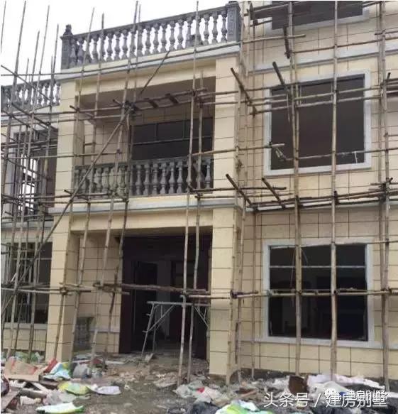 農(nóng)村自建房外裝選用真石漆，既省事又省錢，曬曬建房過程