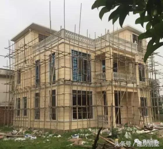 農(nóng)村自建房外裝選用真石漆，既省事又省錢，曬曬建房過程