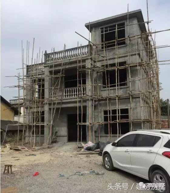 農(nóng)村自建房外裝選用真石漆，既省事又省錢，曬曬建房過程