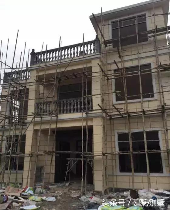 農(nóng)村自建房外裝選用真石漆，既省事又省錢，曬曬建房過程