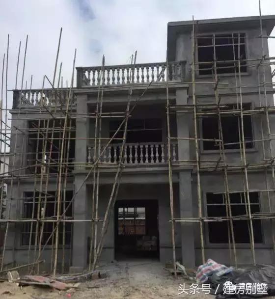 農(nóng)村自建房外裝選用真石漆，既省事又省錢，曬曬建房過程