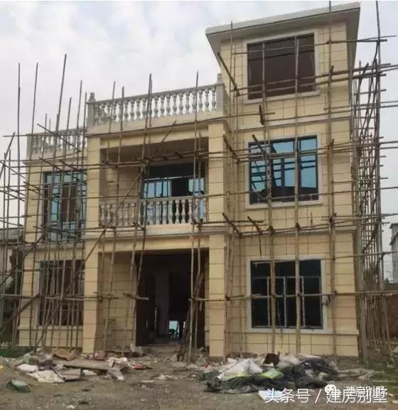 農(nóng)村自建房外裝選用真石漆，既省事又省錢，曬曬建房過程