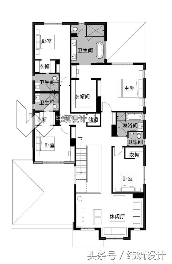現(xiàn)代風(fēng)格兩層自建房設(shè)計(jì)圖，坡頂、平頂兩種戶型選擇