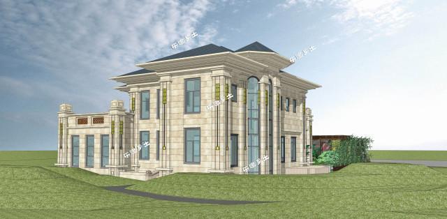 20X18米東南亞風(fēng)格二層鄉(xiāng)村田園別墅！