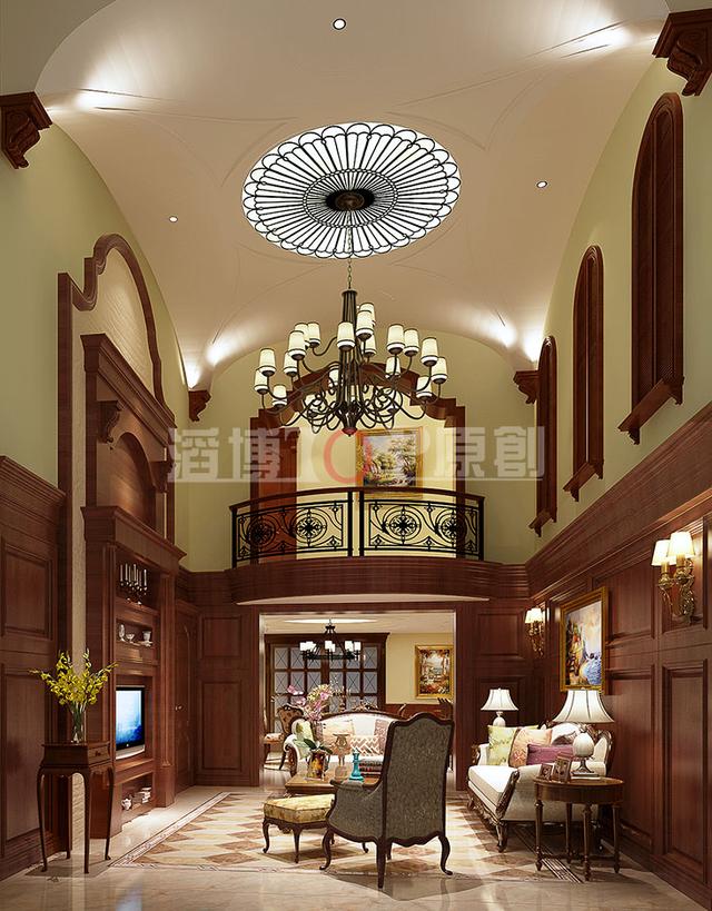 昆明公園1903美式280㎡別墅裝修設(shè)計案例！