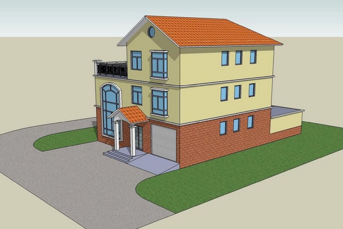 三層帶院子鄉(xiāng)村別墅，建房不能錯過的經(jīng)典戶型！