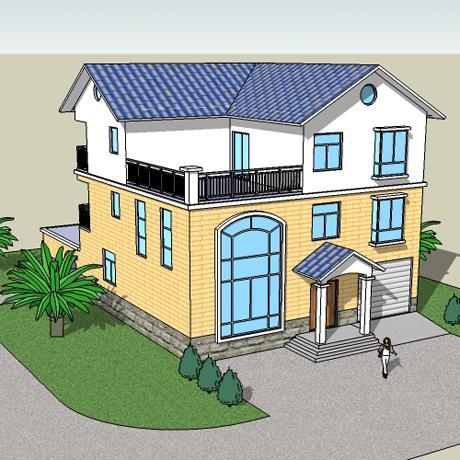 三層帶院子鄉(xiāng)村別墅，建房不能錯過的經(jīng)典戶型！