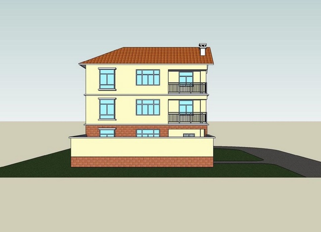 三層帶院子鄉(xiāng)村別墅，建房不能錯過的經(jīng)典戶型！