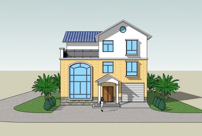 三層帶院子鄉(xiāng)村別墅，建房不能錯過的經(jīng)典戶型！