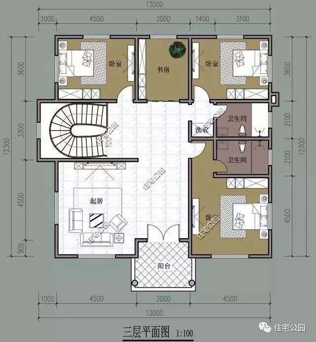 8套農(nóng)村3層實(shí)用別墅，占地不大剛好100平，哪套適合你？