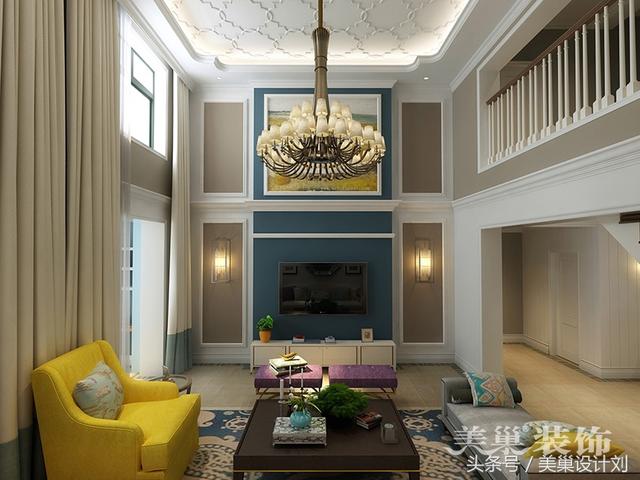 駐馬店380平美式別墅裝修案例 這樣的效果是在拉仇恨么！