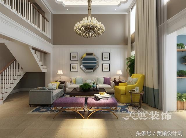 駐馬店380平美式別墅裝修案例 這樣的效果是在拉仇恨么！