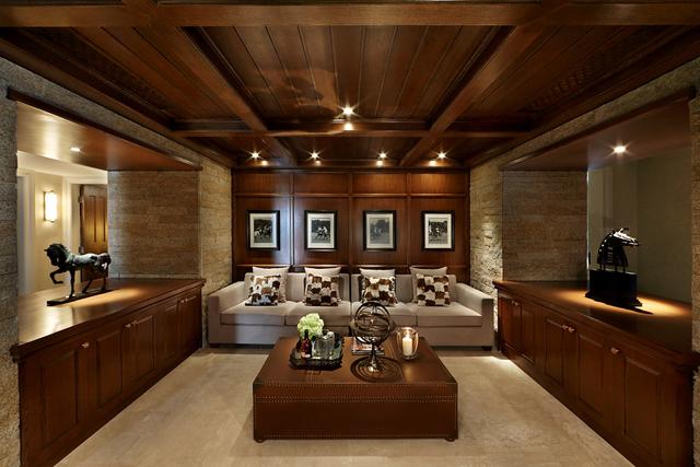 裝修實景〡384㎡美式獨棟別墅，前后庭院，靠山而居！