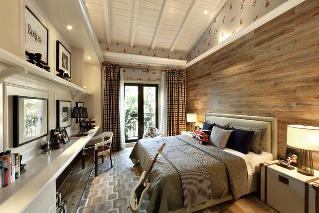 裝修實景〡384㎡美式獨棟別墅，前后庭院，靠山而居！