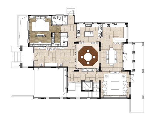 裝修實景〡384㎡美式獨棟別墅，前后庭院，靠山而居！