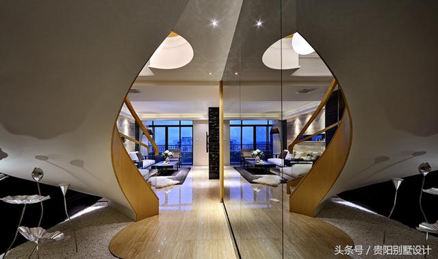 這樣的別墅裝修設計，既是對別墅的尊重又是建筑形態(tài)的精確洞察！