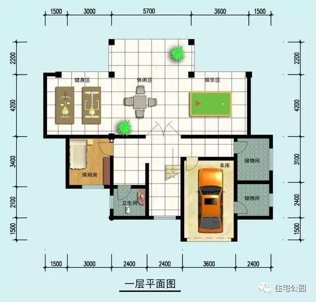 農(nóng)村自建別墅15X13米，靚麗外觀、半地下室設(shè)計(jì)！