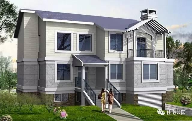 農(nóng)村自建別墅15X13米，靚麗外觀、半地下室設(shè)計(jì)！