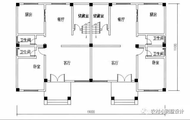 4套經(jīng)典兄弟雙拼別墅戶型分享，兄弟一起建省錢又有面子！