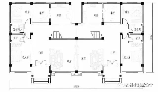 4套經(jīng)典兄弟雙拼別墅戶型分享，兄弟一起建省錢又有面子！