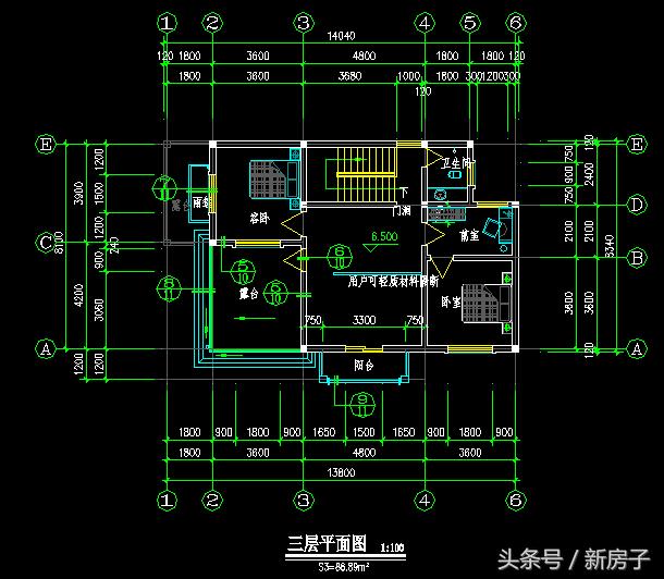三層13.8×8.10農(nóng)村自建房！