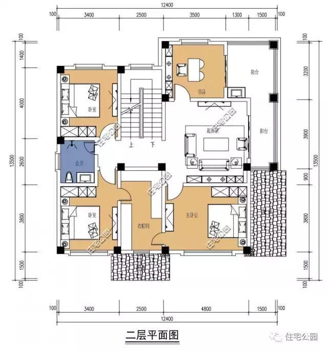 12X13米農(nóng)村別墅設(shè)計，造價25萬，實用！