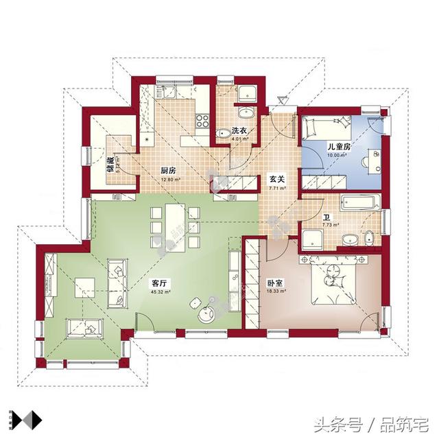 5套一層自建平房戶型圖，有20萬(wàn)就能隨便挑著建