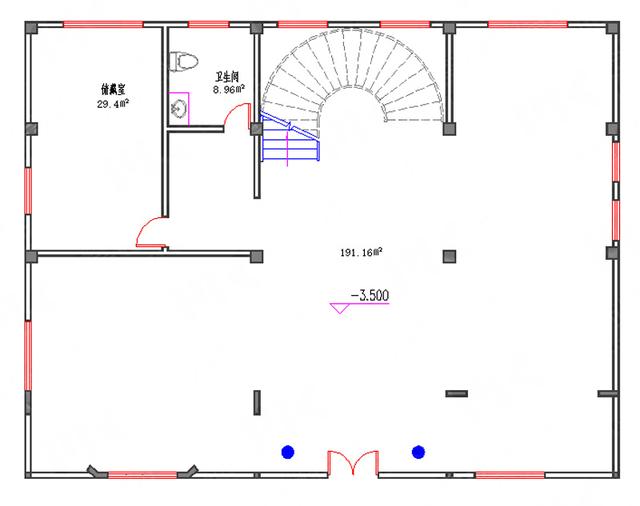 復(fù)式三層19×14帶地下室豪宅設(shè)計圖，有錢人就建這樣的別墅