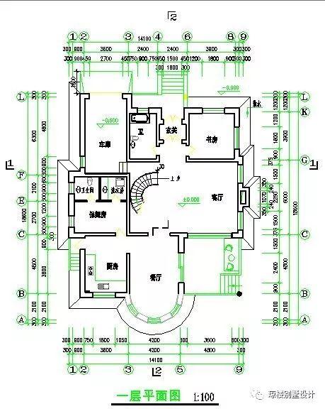 二層美式帶煙筒造型漂亮的別墅戶型方案，喜歡的才是最好的