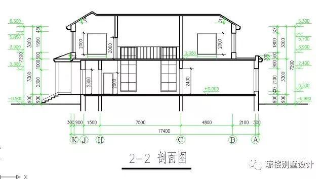 二層美式帶煙筒造型漂亮的別墅戶型方案，喜歡的才是最好的