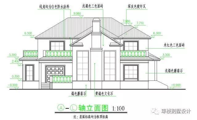 二層美式帶煙筒造型漂亮的別墅戶型方案，喜歡的才是最好的