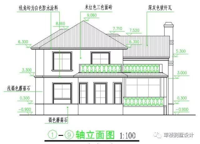 二層美式帶煙筒造型漂亮的別墅戶型方案，喜歡的才是最好的