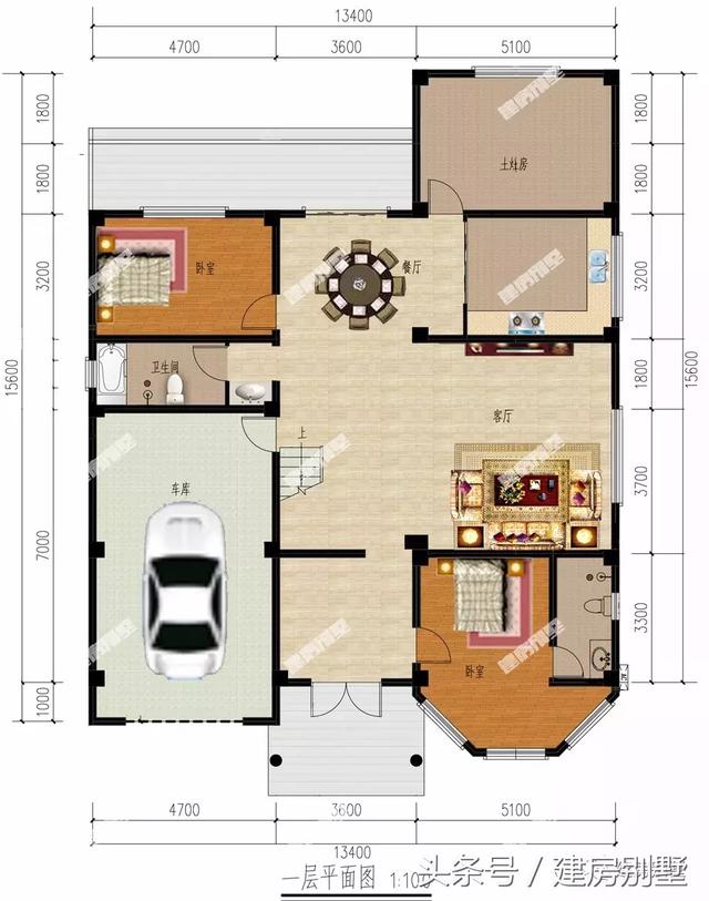 3棟好評(píng)率高的二層自建房戶型圖，20萬(wàn)左右可以建