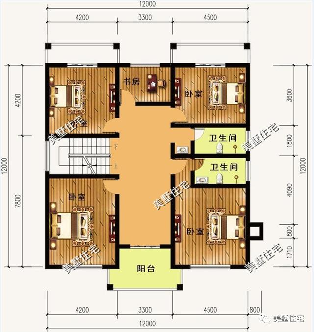 10款面寬12米的農(nóng)村別墅設計方案圖，看過的都狂點贊
