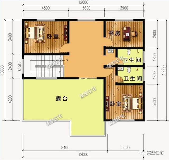 10款面寬12米的農(nóng)村別墅設計方案圖，看過的都狂點贊